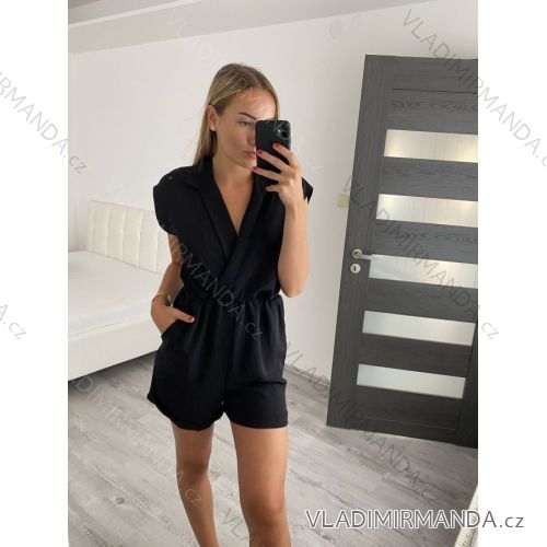 Overal krátky letný dámsky (S/M ONE SIZE) TALIANSKA MÓDA IMWG222116/DUR béžová S/M