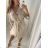 Šaty/košeľa predĺžená s opaskom 3/4 rukáv dámske (S/M ONE SIZE) TALIANSKA MÓDA IMWC222872