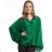 Košeľa saténová oversize dlhý rukáv dámska (S/M/L ONE SIZE) TALIANSKA MÓDA IMM221074