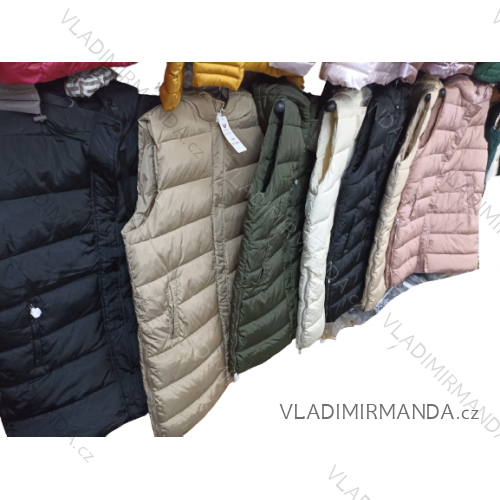 Vesta bez rukávov dámska nadrozmer (S-2XL) POLSKÁ MODA BLI22S1265