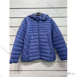 Bunda s kapucňou dlhý rukáv dámska (M-4XL) TALIANSKA MÓDA IMPSH22T2210