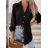 Košeľa oversize dlhý rukáv dámska (S/M/L ONE SIZE) TALIANSKA MÓDA IMWB22243