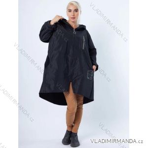 Bunda slabá s kapucňou dámska nadrozmer (XL/2XL ONE SIZE) TALIANSKA MÓDA IMD22717