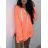 Mikina na zips s kapucňou dlhý rukáv dámske (S/M ONE SIZE) TALIANSKA MÓDA IMWA223097