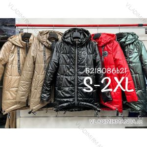 Bunda s kapucňou dlhý rukáv dámska (S-2XL) FRANCÚZSKA MÓDA FMWB22B218086B21