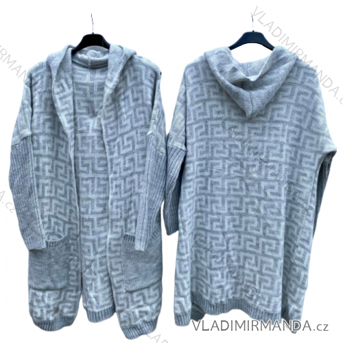 Cardigan pletený dlhý rukáv dámsky (L/XL ONE SIZE) TALIANSKA MÓDA IMD22741