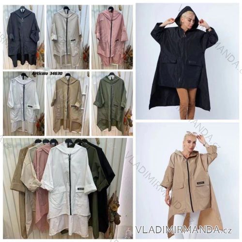 Bunda slabá predĺžená dlhý rukáv dámska (S/M ONE SIZE) TALIANSKA MÓDA IMPLI2234630
