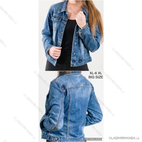 Bunda riflová dámske nadrozmer (XL-6XL) JEANS JAW223131