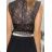 Tielko crop top krajkové bez rukávov dámske (S/M ONE SIZE) TALIANSKA MÓDA IMPBB22O9638