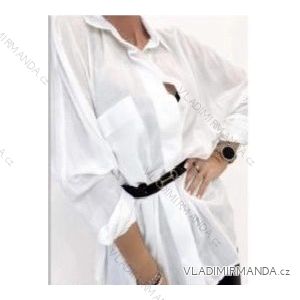 Košeľa oversize dlhý rukáv dámska (S/M ONE SIZE) TALIANSKA MÓDA IMWB22270