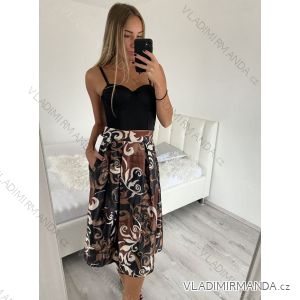 Sukňa dlhá dámska (S/M ONE SIZE) TALIANSKA MÓDA IMM22EL2507POD