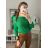 Sveter tenký oversize s mašlí dlhý rukáv dámsky (M/L ONE SIZE) TALIANSKA MÓDA IM422910/DR fuchsiová M / L