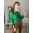 Sveter tenký oversize s mašlí dlhý rukáv dámsky (M/L ONE SIZE) TALIANSKA MÓDA IM422910/DR fuchsiová M / L