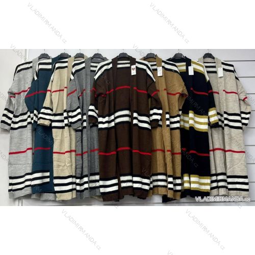 Cardigan pletený dlhý rukáv dámsky (S/M ONE SIZE) TALIANSKA MÓDA IMWAD223390