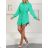 Šaty košeľové dlhý rukáv dámske (S-2XL) TURECKÁ MÓDA TMWM223406