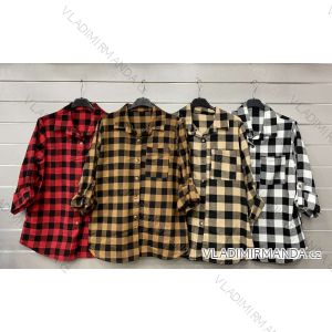 Košeľa oversize dlhý rukáv dámsky (S/M/L ONE SIZE) TALIANSKA MÓDA IMWGS223319