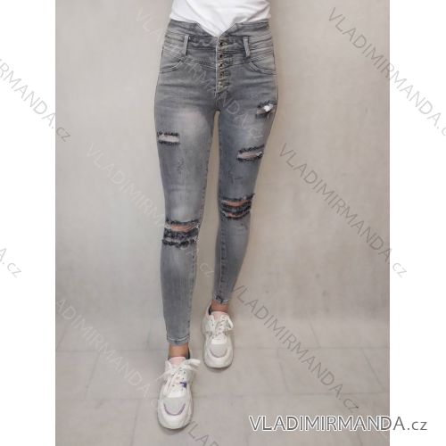 Rifle jeans dlhé dámske (XS-XL) RE-DRESS RED21RE3721-B/dr XS <p>šedá</p>