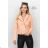 Bunda koženková/krivák dámske (S-XL) TALIANSKA MÓDA IMPBD22AY033/DR čierna M