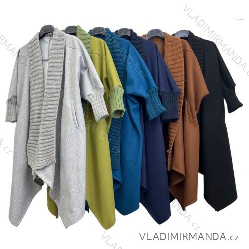 Cardigan teplý dlhý rukáv dámsky (S/M ONE SIZE) TALIANSKA MÓDA IMPLM22852000018