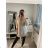 Košeľa oversize dlhý rukáv dámska (S/M/L ONE SIZE) TALIANSKA MÓDA IMWB22243 čierna M / L