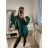 Košeľa oversize dlhý rukáv dámska (S/M/L ONE SIZE) TALIANSKA MÓDA IMWB22243