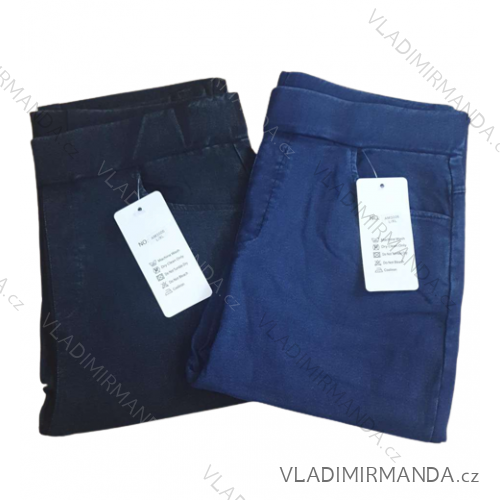 Nohavice džegíny elastické dámske nadrozmerné (L/XL-4XL/5XL) SAL SMILING SAL22AM3006