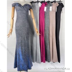 Šaty dlhé elegantné bez rukávov dámske (S/M ONE SIZE) TALIANSKA MÓDA IMPBB22C13680