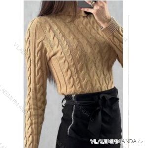 Sveter s rolákom dlhý rukáv dámske (S/M ONE SIZE) TALIANSKA MÓDA IMWB22317