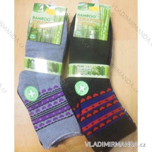 Ponožky teplé thermo zdravotné bambusové dámske (35-42) AMZF PB-5405