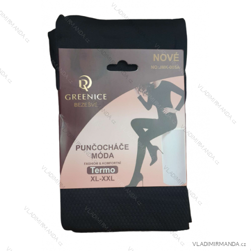 Punčocháče bezešvé teplé thermo  vysoký pás (L/XL, XL/2XL) GREENICE JMK-005A