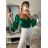 Top dlhý rukáv saténový  dámsky (S/M ONE SIZE) TALIANSKA MÓDA IMM22LS17258/DR fialová S/M
