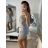 Šaty elegantné spoločenské na ramienka dámske (S/M ONE SIZE) TALIANSKA MÓDA IMM22ls20784/DR ružová S/M