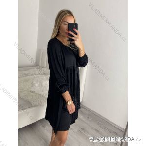 Šaty dlhý rukáv dámske (S/M ONE SIZE) TALIANSKA MÓDA IMPBR22A3791-R9/DR