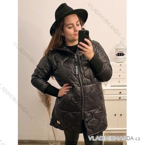 Bunda oversize s kapucňou dámska nadrozmer (XL/2XL ONE SIZE) TALIANSKA MÓDA IM422726