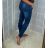 Rifle jeans zips vzadu dámske (25-29) GOURD GD2807/DR 26 modrá