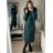Kabát zimný dámsky (S-2XL) POĽSKÁ MÓDA HKW22R8075 smaragdová M
