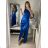 Šaty plesové dlhé elegantné bez rukávov dámske (S/M ONE SIZE) TALIANSKA MÓDA IMPBB22B22876/DR S/M vínová
