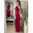 Šaty plesové dlhé elegantné bez rukávov dámske (S/M ONE SIZE) TALIANSKA MÓDA IMPBB22B22876/DR S/M vínová