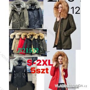 Bunda/kabát s kapucňou dlhý rukáv dámsky (S-2XL) PMWB22B21532