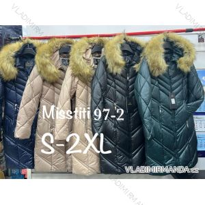 Bunda/kabát s kapucňou dlhý rukáv dámsky (S-2XL) PMWB2297-2
