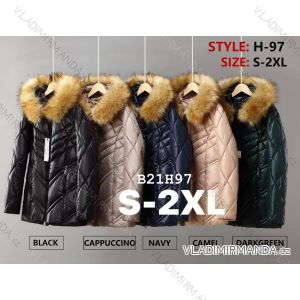 Bunda/kabát s kapucňou dlhý rukáv dámsky (S-2XL) PMWB22B21H97
