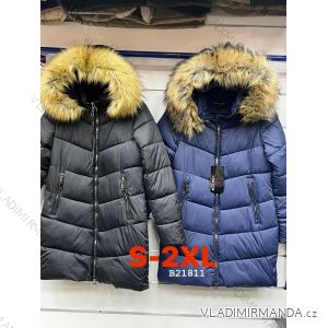 Bunda/kabát s kapucňou dlhý rukáv dámsky (S-2XL)  PMWB22B1811