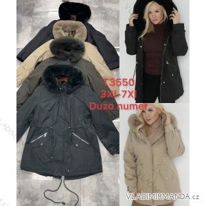 Bunda s kapucňou dámska nadrozmer (3XL-7XL) PMWB22T3550