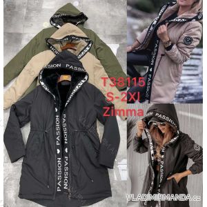 Bunda/kabát s kapucňou dlhý rukáv dámsky (S-2XL) PMWB22T38115