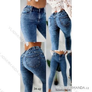 Rifle jeans dlhé dámske (34-42) JEANS JAW223896