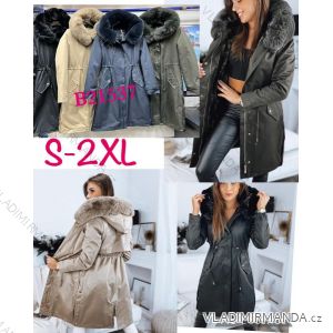 Bunda/kabát s kapucňou dlhý rukáv dámsky (S-2XL) PMWB21537