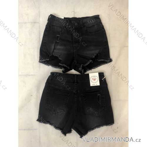Kraťasy riflové dámske (XS-L) POP SEVEN MA119POP5859-DK/DR S čierna