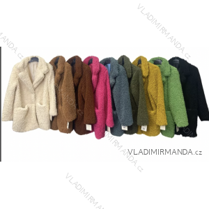 Kabát baránok dlhý rukáv dámsky (S/M ONE SIZE) TALIANSKA MÓDA IMPLM22128000033