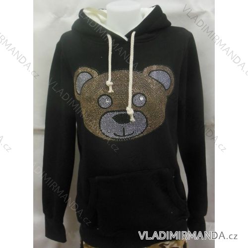 Mikina teplá dámska zateplená kožúškom (m-2xl) FREE STILL 296