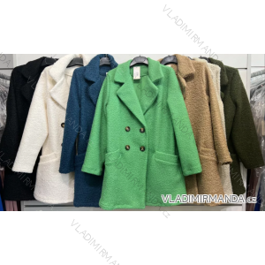 Kabát dlhý rukáv dámske nadrozmer (XL/2XL ONE SIZE) TALIANSKA MÓDA IMPSH222448